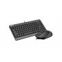 A4 TECH F1110 FSTYLER Compact USB US siva tastatura + USB sivi miš - slika 3
