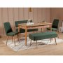 HANAH HOME Trpezarijski set Vina 1070 4 AtlanticGreen - slika 1