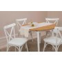 HANAH HOME Trpezarijski sto i stolice Oliver White Oak - slika 3
