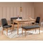 HANAH HOME Trpezarijski set Vina Atlantic Anthracite - slika 1