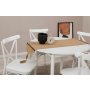 HANAH HOME Trpezarijski sto i stolice Oliver White - slika 3