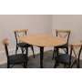 HANAH HOME Trpezarijski sto i stolice Oliver Oak Black - slika 5