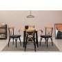 HANAH HOME Trpezarijski sto i stolice Oliver Oak Black - slika 1