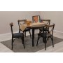 HANAH HOME Trpezarijski sto i stolice Oliver Black Walnut - slika 2