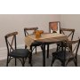 HANAH HOME Trpezarijski sto i stolice Oliver Black Walnut - slika 3