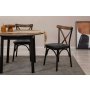 HANAH HOME Trpezarijski sto i stolice Oliver Black Walnut - slika 4