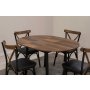 HANAH HOME Trpezarijski sto i stolice Oliver Black Walnut - slika 5