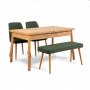 HANAH HOME Trpezarijski set Santiago Atlantice Green - slika 3