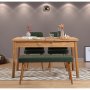 HANAH HOME Trpezarijski set Santiago Atlantice Green - slika 1
