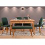 HANAH HOME Trpezarijski set Santiago Atlantic Green - slika 1