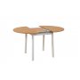 HANAH HOME Trpezarijski sto i stolice Oliver White, Oak - slika 5