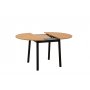 HANAH HOME Trpezarijski sto i stolice Oliver Oak - Black - slika 4