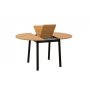 HANAH HOME Trpezarijski sto i stolice Oliver Oak - Black - slika 5