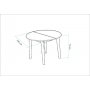 HANAH HOME Trpezarijski sto Vina Atlantic Pine - slika 4