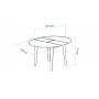 HANAH HOME Trpezarijski sto Vina Atlantic Pine - slika 5