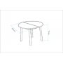 HANAH HOME Trpezarijski sto Oliver Walnut Black - slika 5