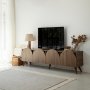 HANAH HOME TV polica Mesta Walnut v2 - slika 1
