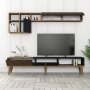 HANAH HOME TV polica Milan TV Walnut Anthracite - slika 2