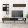 HANAH HOME TV polica Milan TV Walnut Anthracite - slika 3
