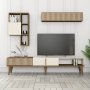HANAH HOME TV polica Milan TV Walnut Cream - slika 4
