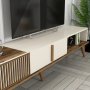 HANAH HOME TV polica Milan TV Walnut Cream - slika 5
