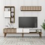 HANAH HOME TV polica Milan TV Walnut White - slika 3