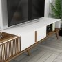 HANAH HOME TV polica Milan TV Walnut White - slika 5