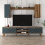 HANAH HOME TV polica Class S Walnut Chalcedony - slika 4