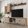 HANAH HOME TV polica Class S Walnut Cream - slika 2
