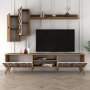 HANAH HOME TV polica Class S Walnut Cream - slika 3