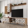 HANAH HOME TV polica Class S Walnut White - slika 2