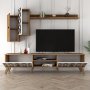 HANAH HOME TV polica Class S Walnut White - slika 3