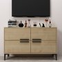 HANAH HOME TV polica Ctn Sapphire Oak - slika 1