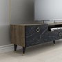 HANAH HOME TV polica Cavelli Walnut - slika 3
