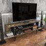 HANAH HOME TV polica Akya Walnut Black - slika 3