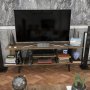 HANAH HOME TV polica Akya Walnut Black - slika 1