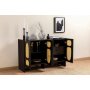 HANAH HOME Komoda Simona 80 Black - slika 4