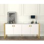 HANAH HOME Komoda Lost Console White Gold - slika 2