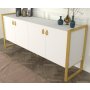 HANAH HOME Komoda Lost Console White Gold - slika 3