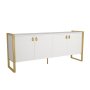 HANAH HOME Komoda Lost Console White Gold - slika 5