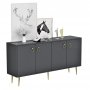 HANAH HOME Komoda Drop Anthracite - slika 2