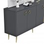 HANAH HOME Komoda Drop Anthracite - slika 4