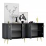 HANAH HOME Komoda Drop Anthracite - slika 5