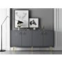 HANAH HOME Komoda Drop Anthracite - slika 1