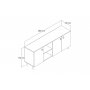 HANAH HOME Komoda KSL0303 - slika 4