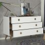 HANAH HOME Komoda Nadya White Walnut - slika 3