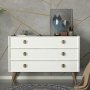 HANAH HOME Komoda Nadya White Walnut - slika 1