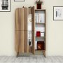 HANAH HOME Višenamenski ormar Mine Walnut White - slika 3