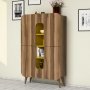 HANAH HOME Višenamenski ormar Mine Walnut Yellow - slika 2