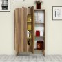 HANAH HOME Višenamenski ormar Mine Walnut Yellow - slika 3